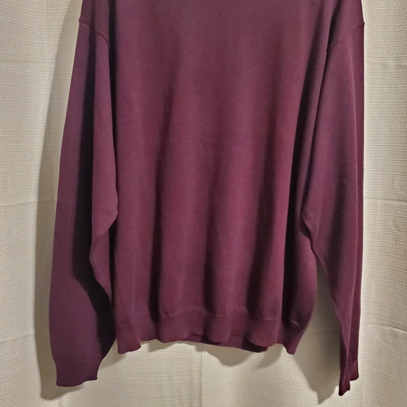 Pierre Cardin Men's Burgundy Crewneck Sweater - Picture 3 of 10
